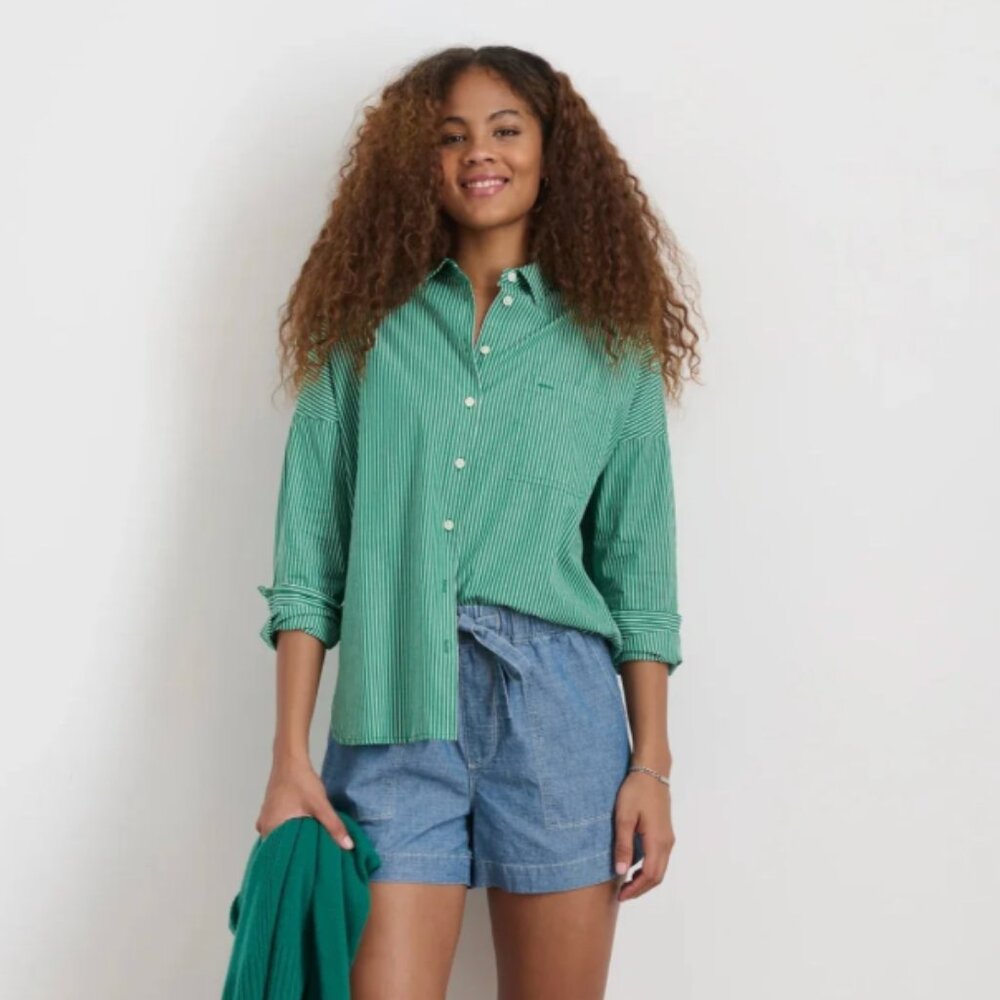 Jo Striped Shirt In Cotton Poplin